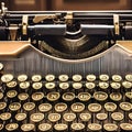 1798 Vintage Typewriter: A retro and vintage-inspired background featuring a vintage typewriter, antique paper, and retro writin