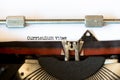 Vintage typewriter with a text Royalty Free Stock Photo