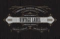 Vintage typographic label premium