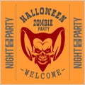 Vintage Typography Halloween Vector Badges Logos