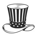 Vintage Uncle Sam hat template