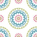 Vintage universal different seamless eastern patterns (tiling).