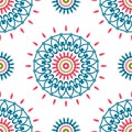 Vintage universal different seamless eastern patterns (tiling). Royalty Free Stock Photo