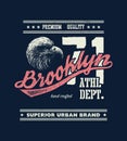 Vintage urban typography with eagle head