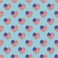 Vintage Usa Flag Icon Seamless Pattern Royalty Free Stock Photo