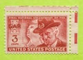 Vintage USA postage stamp Royalty Free Stock Photo