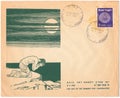 A vintage used Israeli envelope (campaign poster)
