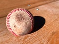 vintage used old baseball closeup retro nostalgia sports ball