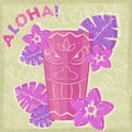 Vintage Vacation Retro Aloha Card