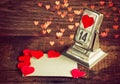 Vintage Valentines day background