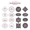 Vintage Valentines day labels