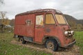 Old Van at an Abandoned Amusement Park Royalty Free Stock Photo