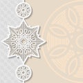 Vintage vector background, festive pattern embossing Royalty Free Stock Photo