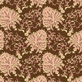 Vintage vector baroque seamless pattern.