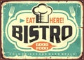 Vintage vector bistro sign design