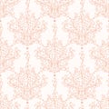 Vintage vector botanical damask seamless pattern