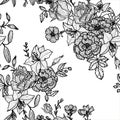 Vintage vector floral seamless pattern Royalty Free Stock Photo