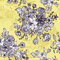 Vintage vector floral seamless pattern Royalty Free Stock Photo