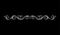 Vintage vector line element. Calligraphic decorative divider border swirl scroll monogram frames.