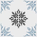 Vintage vector ornaments can be used for frames or great for backgrounds with floral patterns