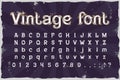 Vintage vector typeface for logo Royalty Free Stock Photo