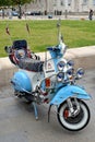 Vintage Vespa motor scooter