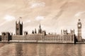 Vintage view of London Royalty Free Stock Photo