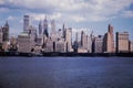 Vintage 1961 view of NYC skyline.