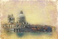 Vintage view of Venice, like an old postcard