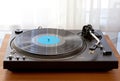 Vintage Vinyl Record Player Turntable Royalty Free Stock Photo