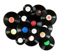 Vintage vinyl records Royalty Free Stock Photo