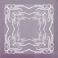 Vintage violet texture with calligraphy frame