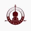 Vintage Violin or Cello logo design inspiration , classic and luxury logo designs