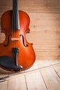 Vintage of violin and fiddle Royalty Free Stock Photo