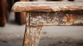 Vintage Viscose Bench: Capturing The Rustic Charm Of Authentic Wood