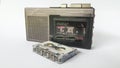 A voice recorder with micro cassette Royalty Free Stock Photo