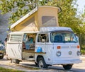 Vintage Volkswagen Westfalia Camper Van Royalty Free Stock Photo