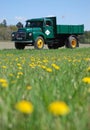 Vintage Volvo Truck on a field