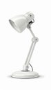 Vintage vs modern bedside lamp retro lighting for home and office, white background with text space