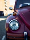 Vintage VW Beetle on City Street