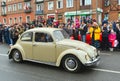 Vintage VW Beetle during a street parade