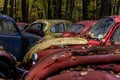 Vintage VW Beetle - Volkswagen Type I - Pennsylvania Junkyard Royalty Free Stock Photo