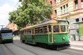 Vintage W class tram in City Circle service Royalty Free Stock Photo