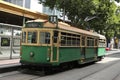 Vintage W class tram in City Circle service Royalty Free Stock Photo