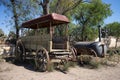 Vintage wagons in mexico Royalty Free Stock Photo