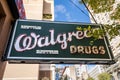 Vintage Walgreen Drugs neon sign Royalty Free Stock Photo