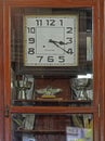 Vintage Wall Clock inside the Glass enclosure in Parsi shop