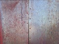 vintage wall door closeup rusty hatch rivet metal hull steel iron rusting riveted industrial surface Royalty Free Stock Photo