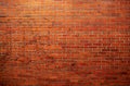 Vintage wall of red bricks creating background wallpaper to your interior Royalty Free Stock Photo