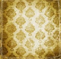 Vintage wallpaper with floral design